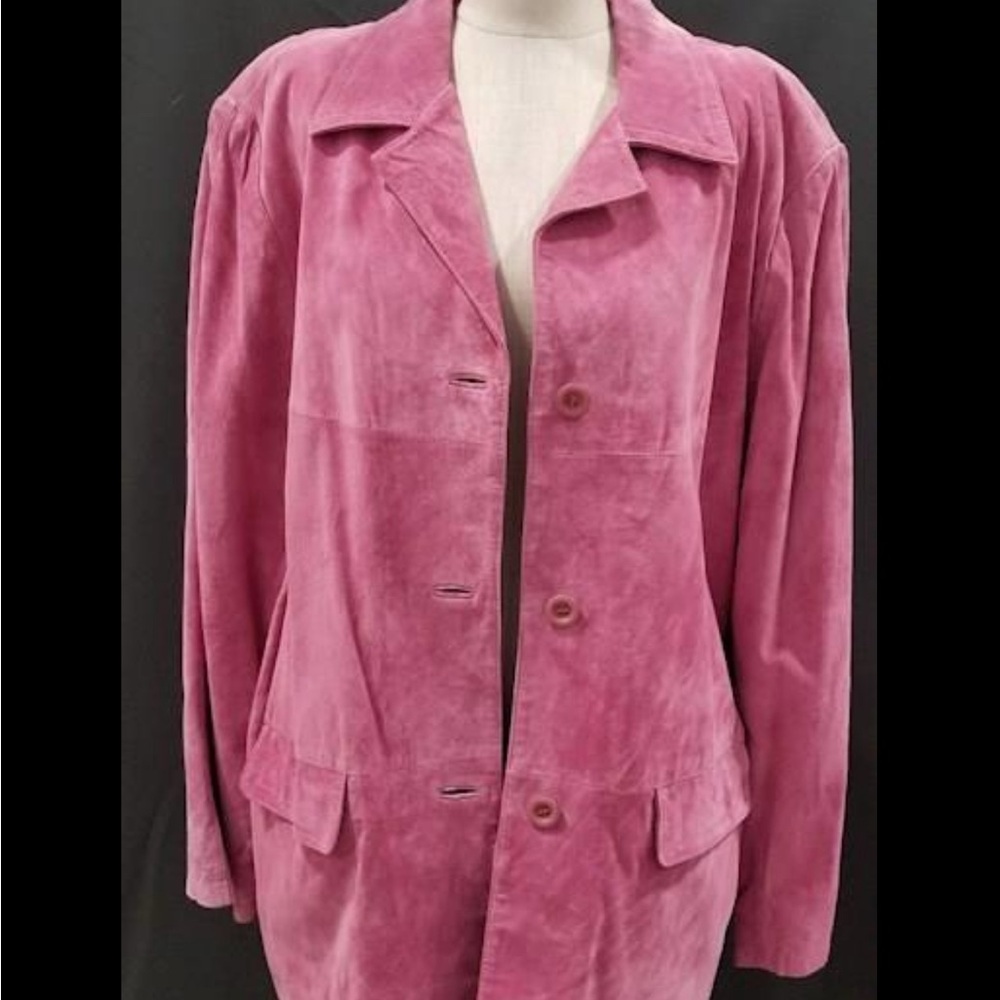 Vintage Pink Suede Jacket